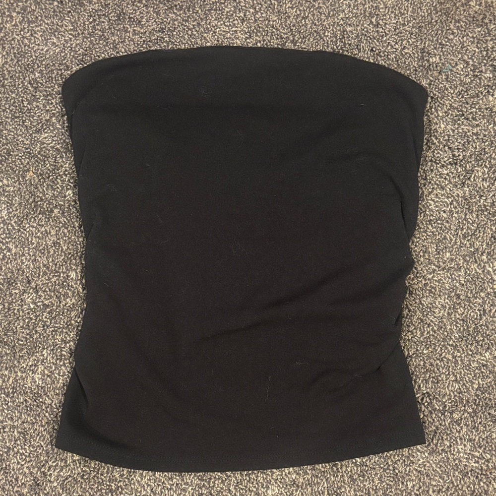 PacSun Black Strapless Crop Top